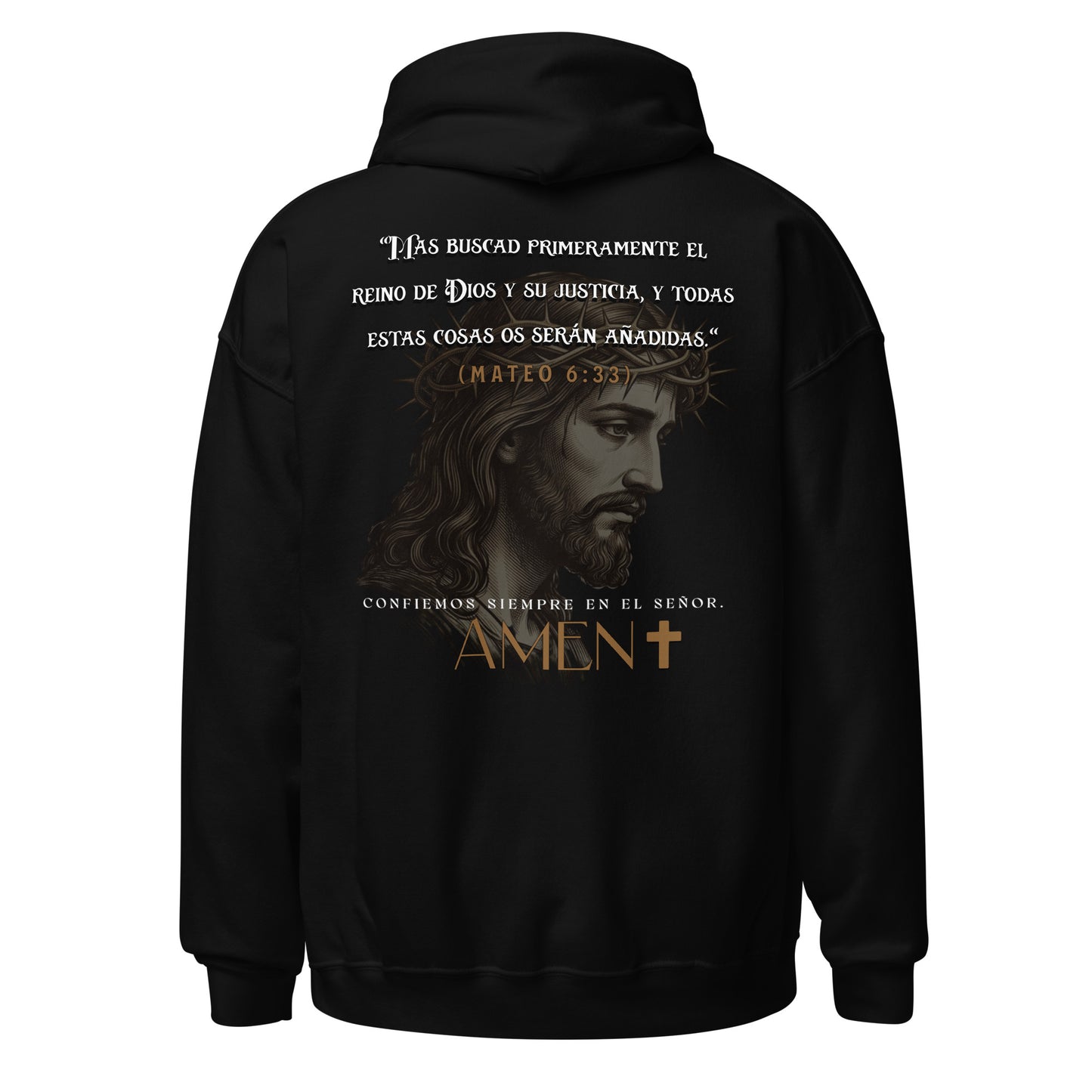 SUDADERA CON CAPUCHA DE MATEO 6:33
