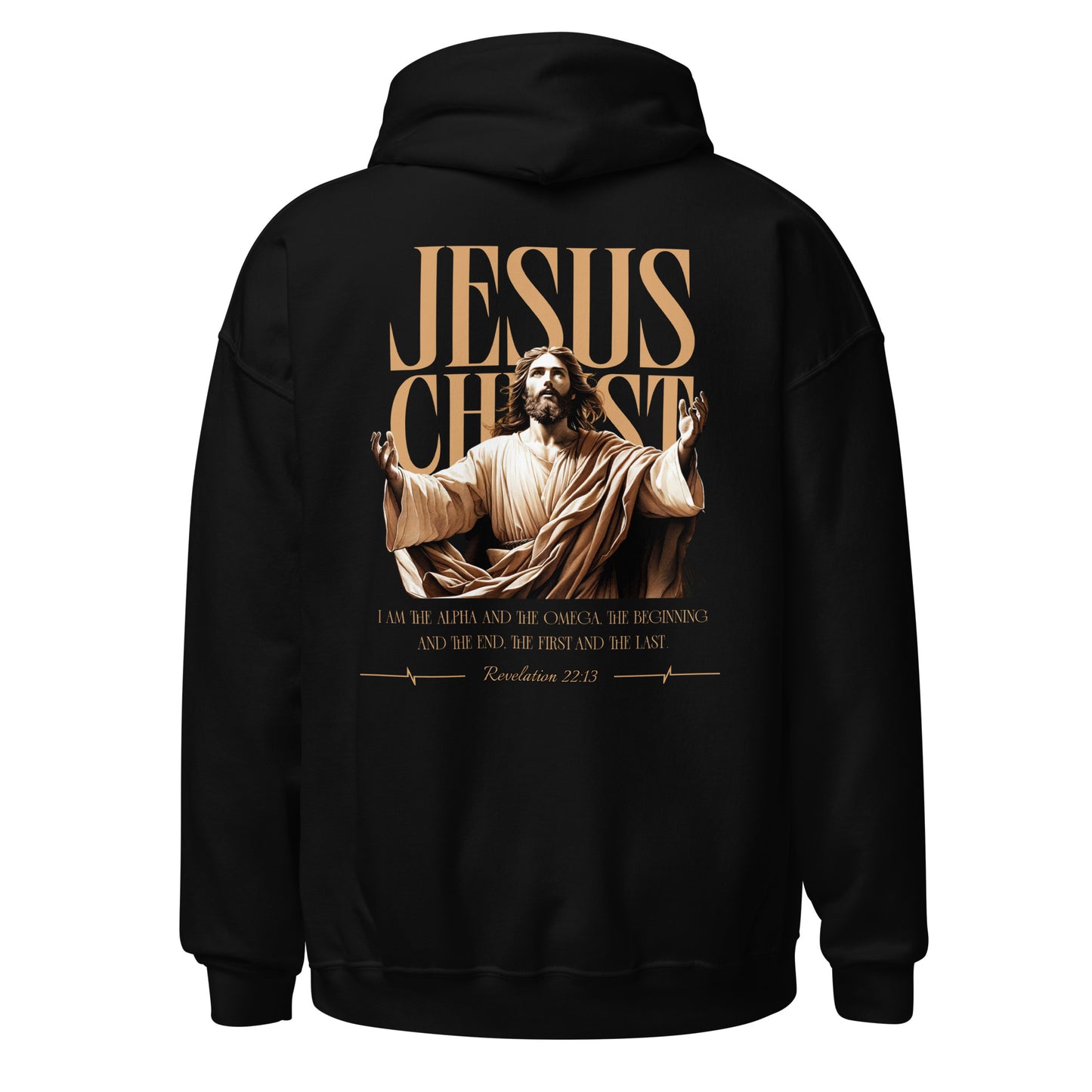 SUDADERA CON CAPUCHA JESUS CHRIST