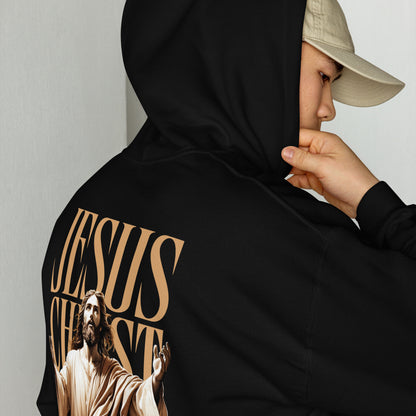 SUDADERA CON CAPUCHA JESUS CHRIST